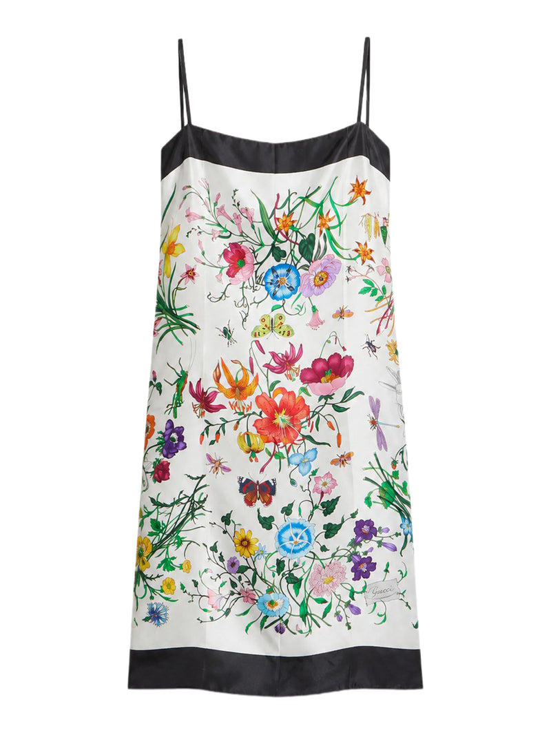 Gucci Women Printed Silk Twill Dress GUCCI