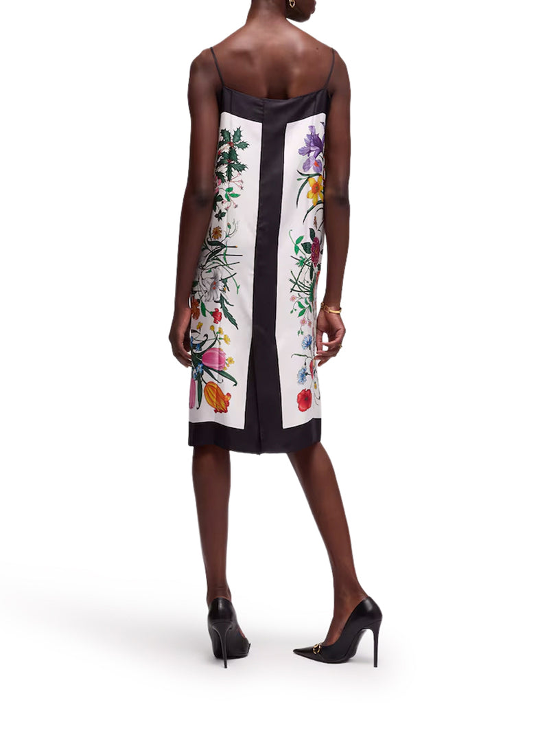 Gucci Women Printed Silk Twill Dress GUCCI