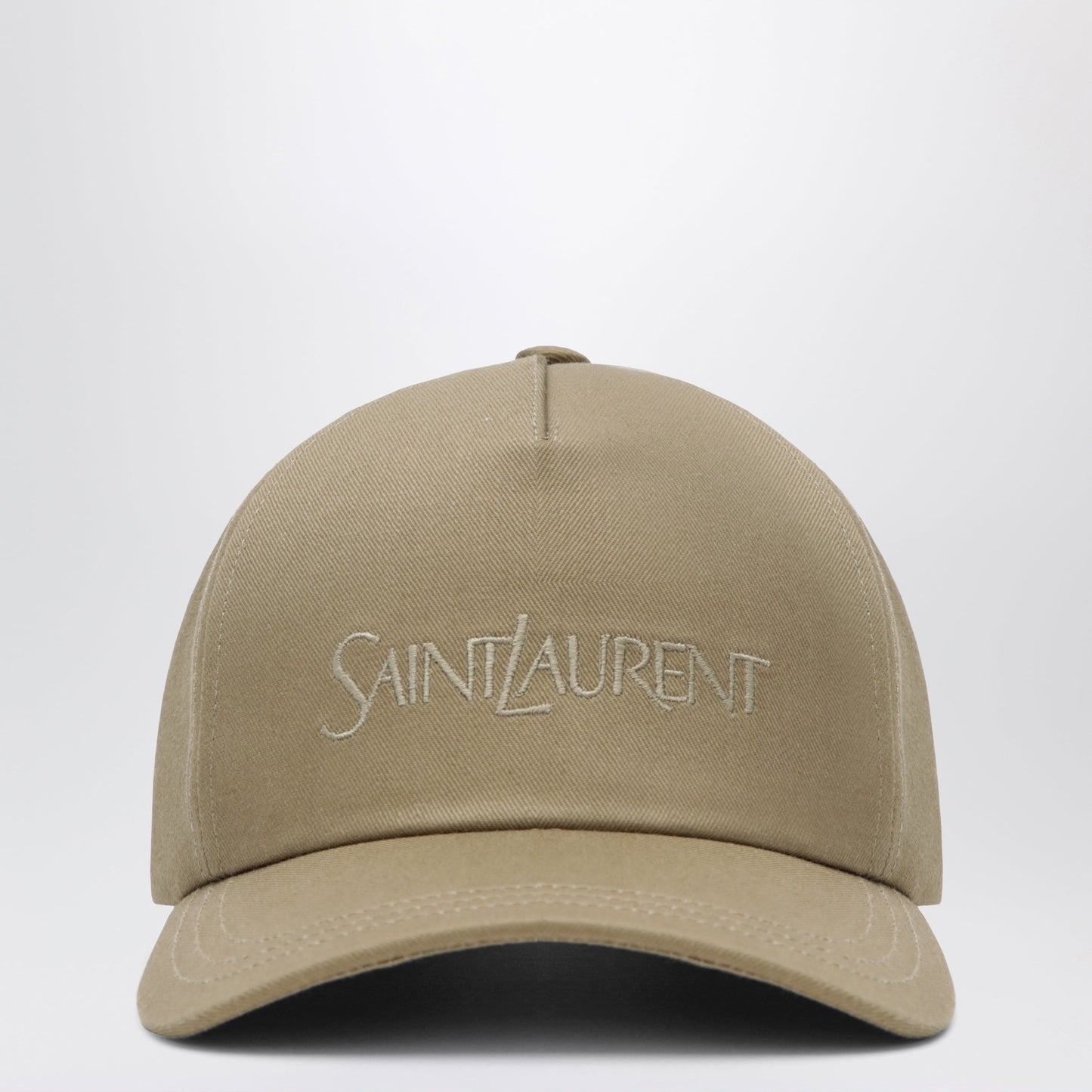 Saint Laurent Beige Baseball Cap With Embroidered Logo Women SAINT LAURENT
