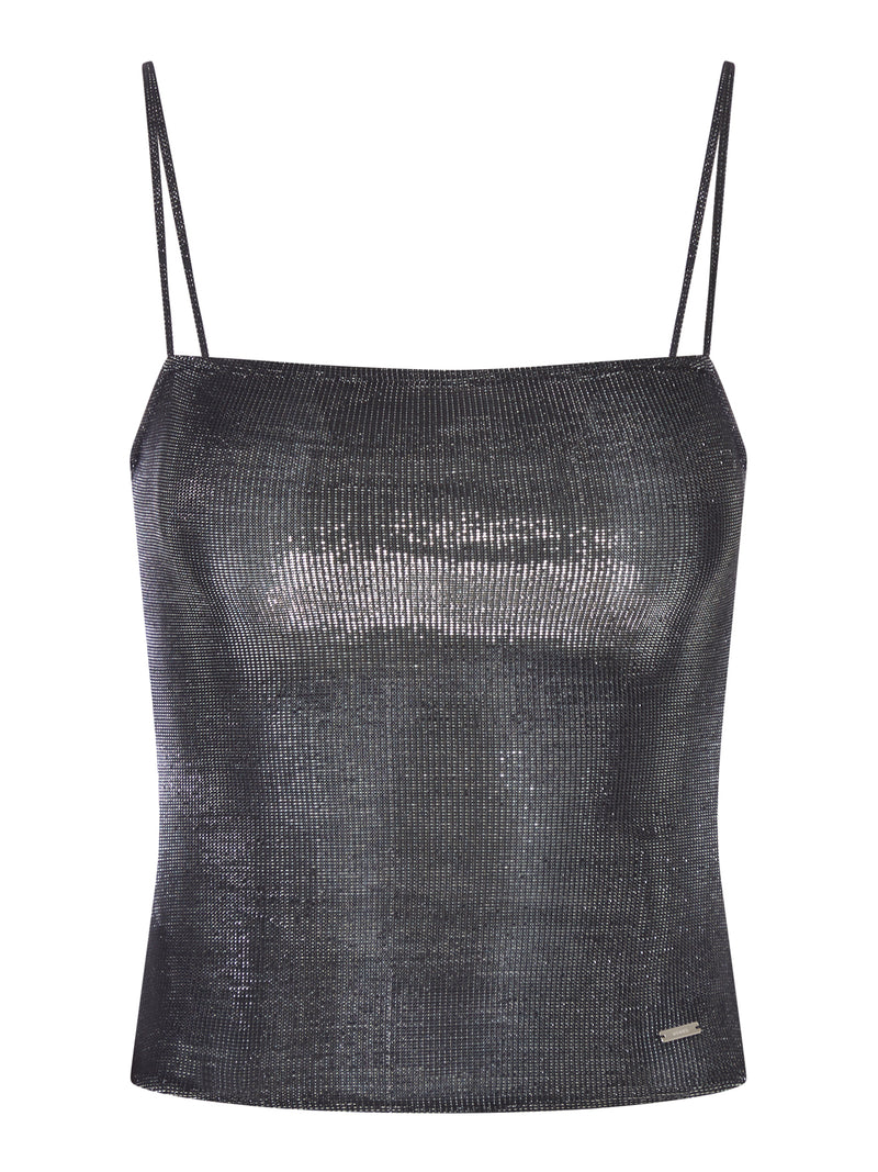 Gucci Women Jersey Top With Iridescent Effect GUCCI