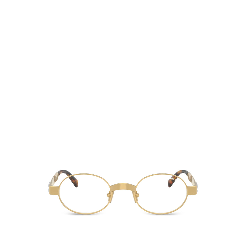 Miu Miu Gold Glasses & Frames Women