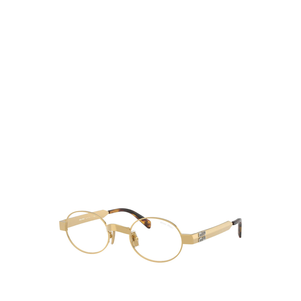 Miu Miu Gold Glasses & Frames Women