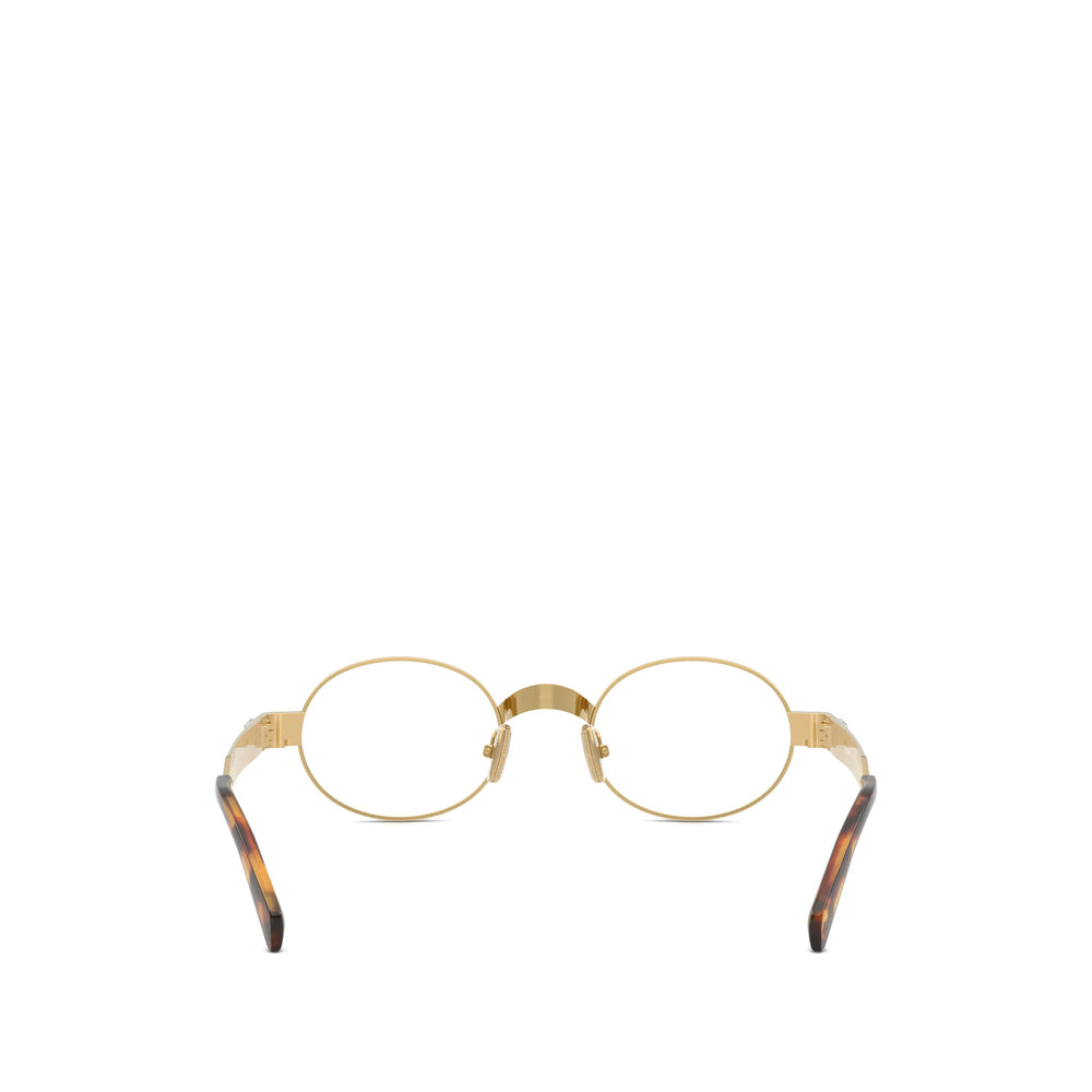 Miu Miu Gold Glasses & Frames Women