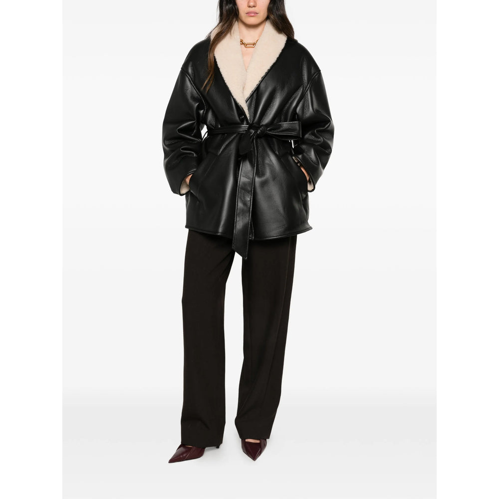 Stand Black Jackets - Faux Fur & Shearling Jackets Women STAND STUDIO