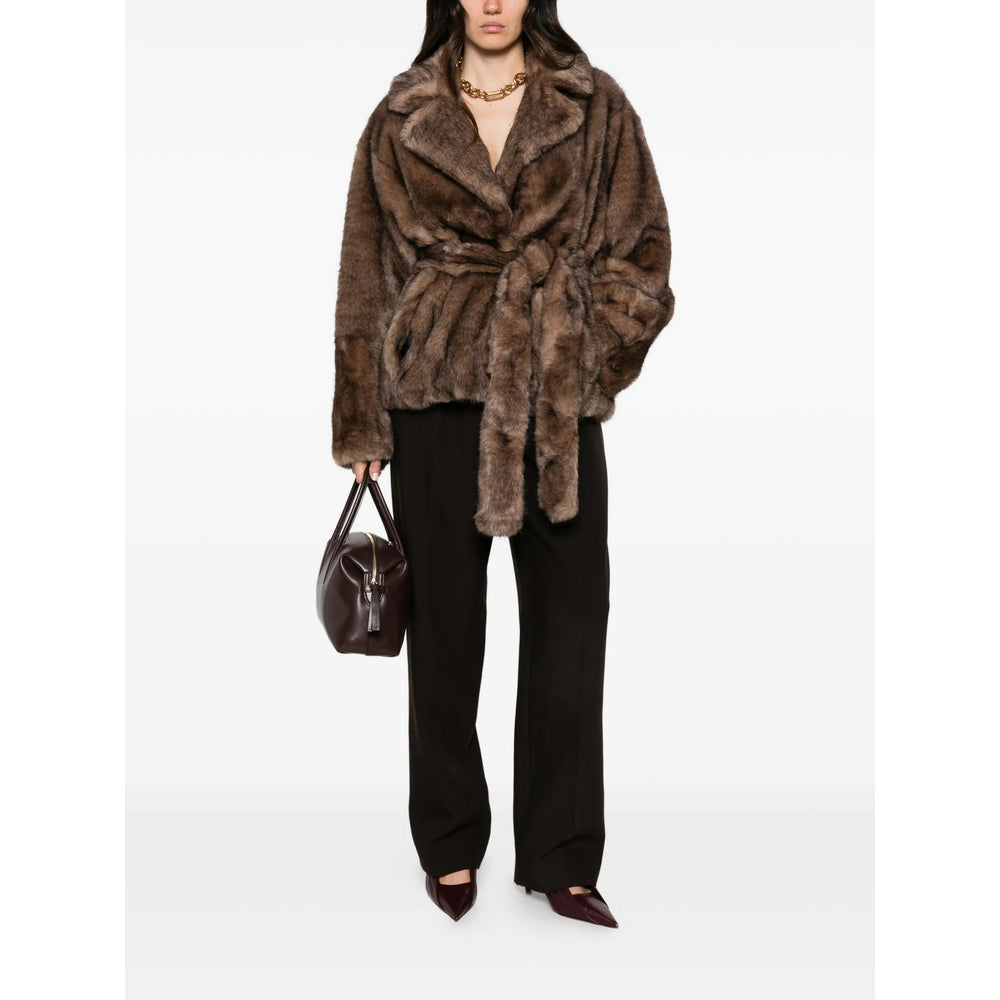 Stand Brown Jackets - Faux Fur & Shearling Jackets Women STAND STUDIO
