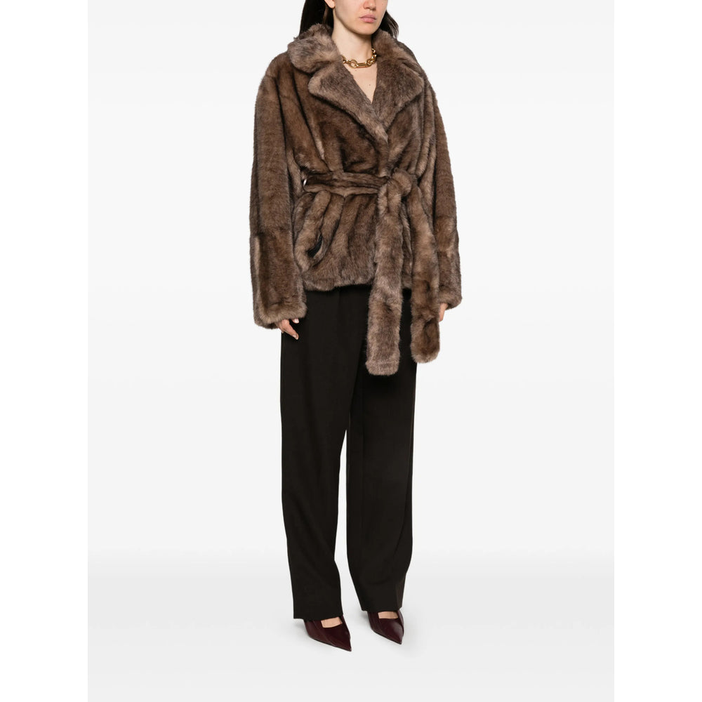 Stand Brown Jackets - Faux Fur & Shearling Jackets Women STAND STUDIO