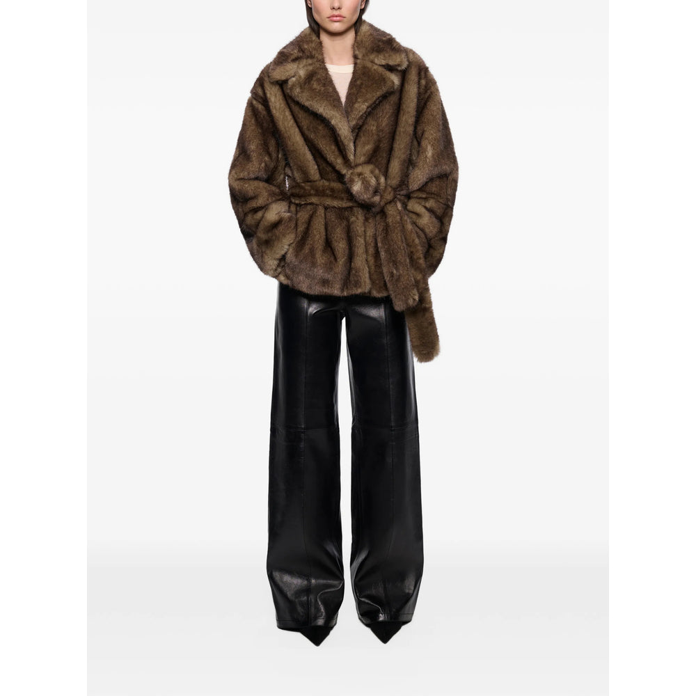 Stand Brown Jackets - Faux Fur & Shearling Jackets Women STAND STUDIO