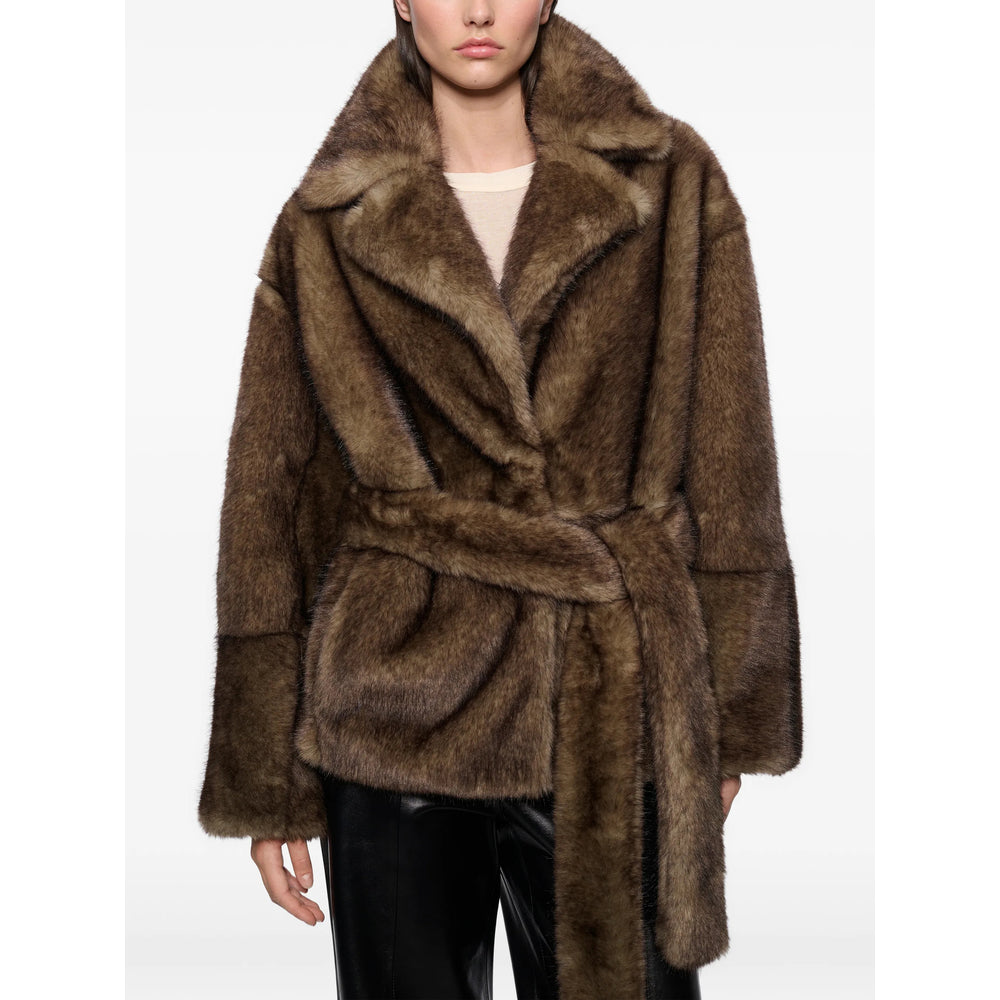 Stand Brown Jackets - Faux Fur & Shearling Jackets Women STAND STUDIO