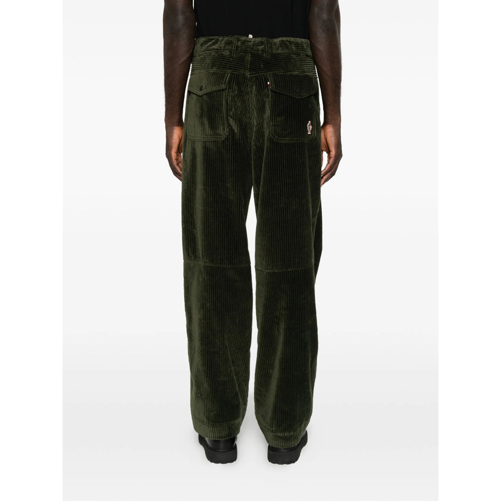 Moncler Grenoble Green Trousers - Regular & Straight-Leg Trousers Men MONCLER GRENOBLE