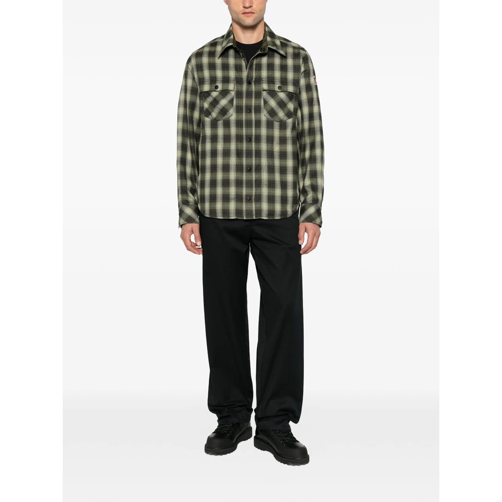 Moncler Grenoble Green Shirts Men MONCLER GRENOBLE