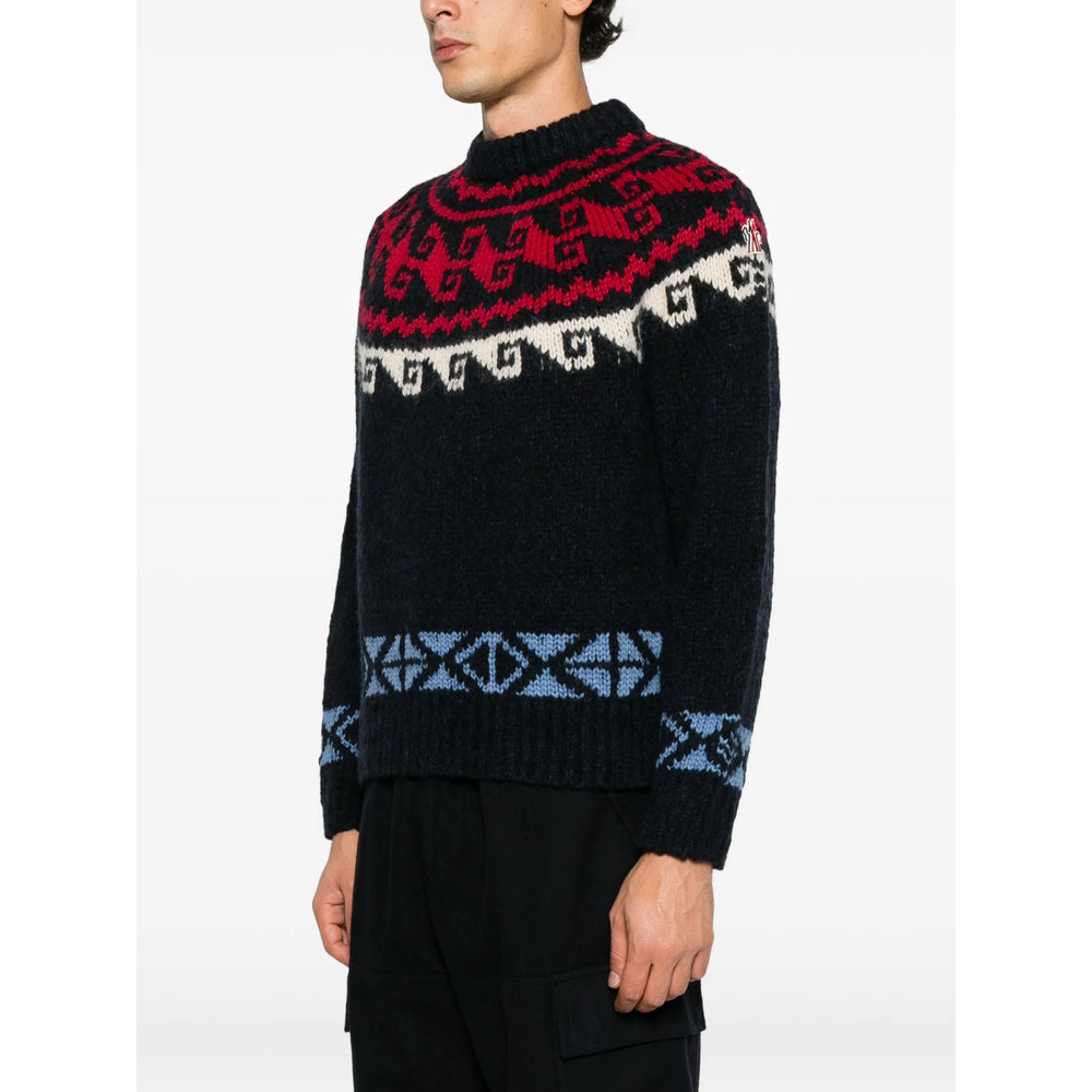 Moncler Grenoble Blue Sweaters & Knitwear - Jumpers Men MONCLER GRENOBLE
