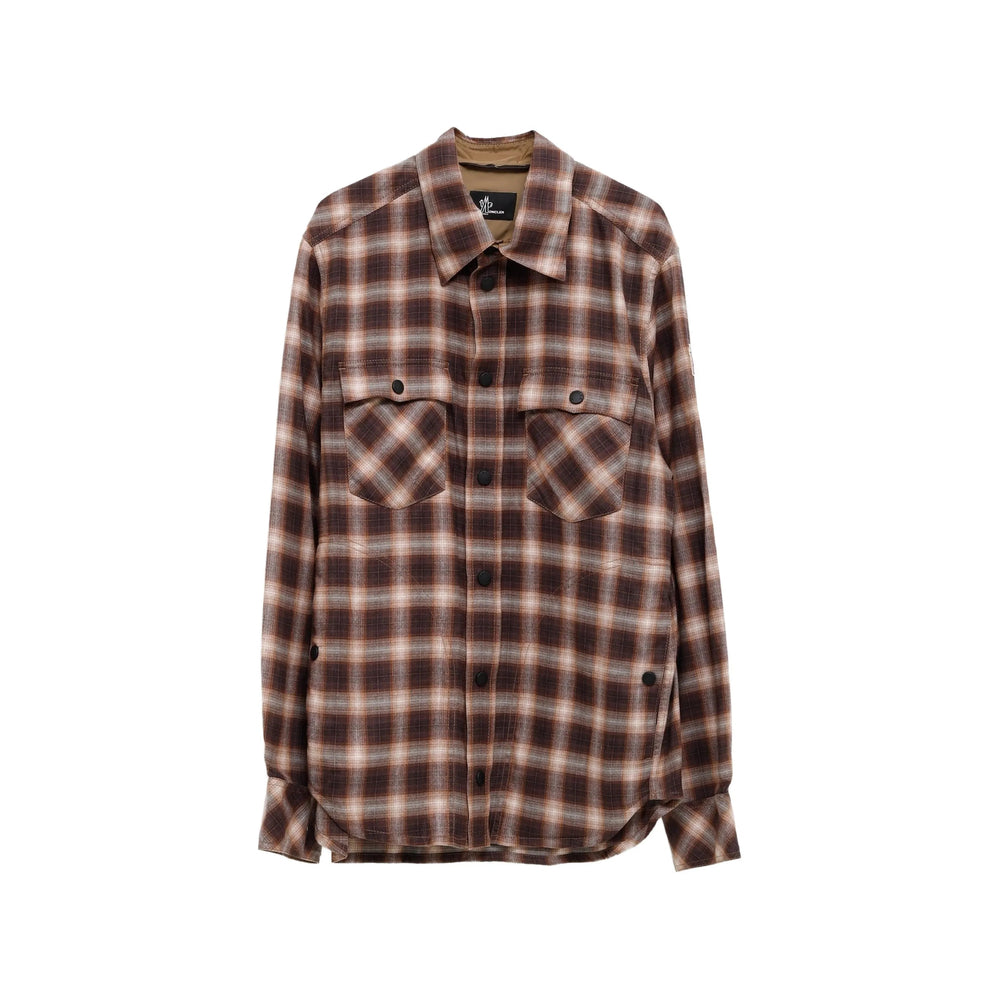 Moncler Grenoble Brown Shirts Men MONCLER GRENOBLE