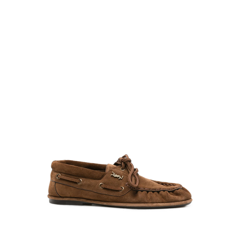 Saint Laurent Brown Loafers Women SAINT LAURENT