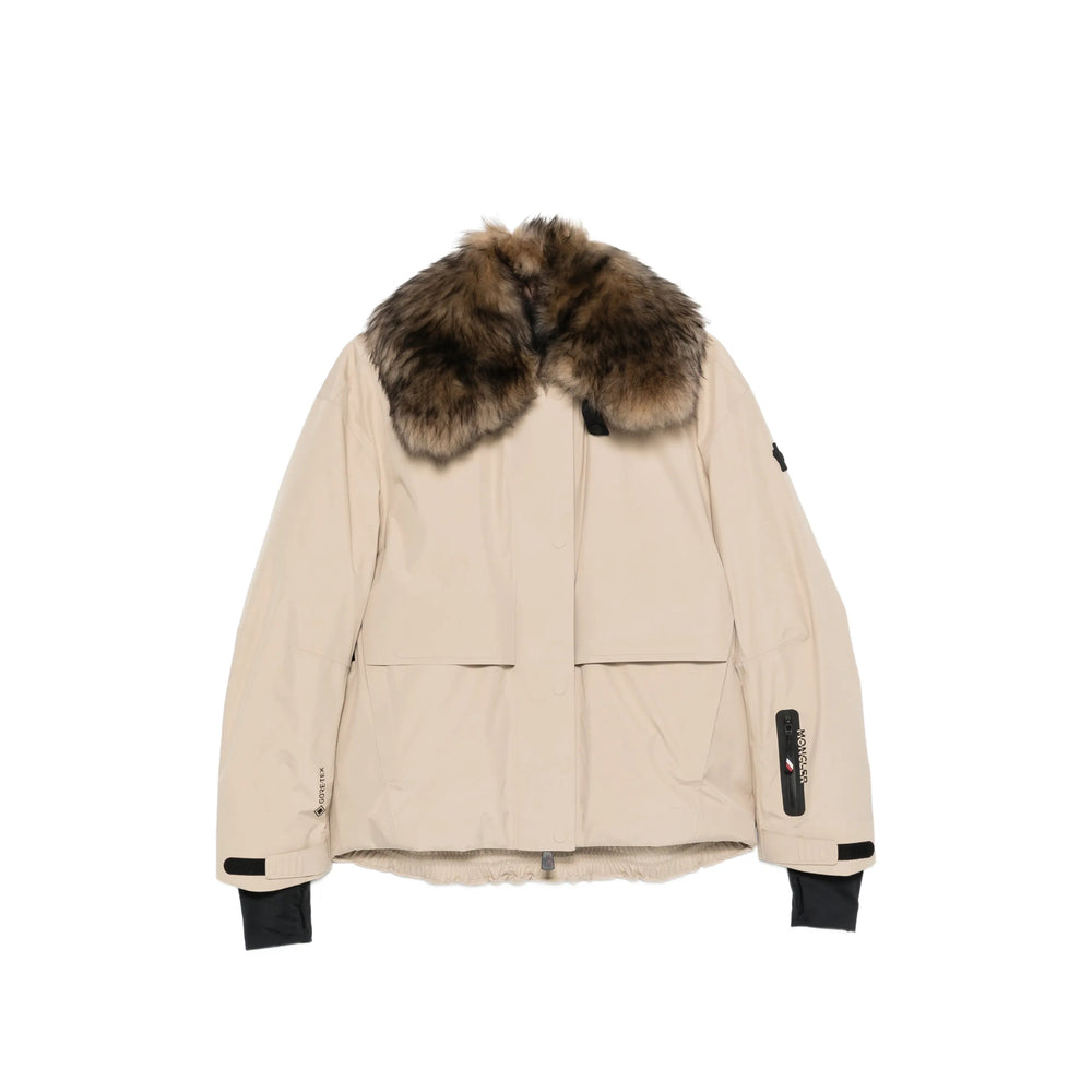 Moncler Grenoble Neutrals Jackets - Faux Fur & Shearling Jackets Women MONCLER GRENOBLE