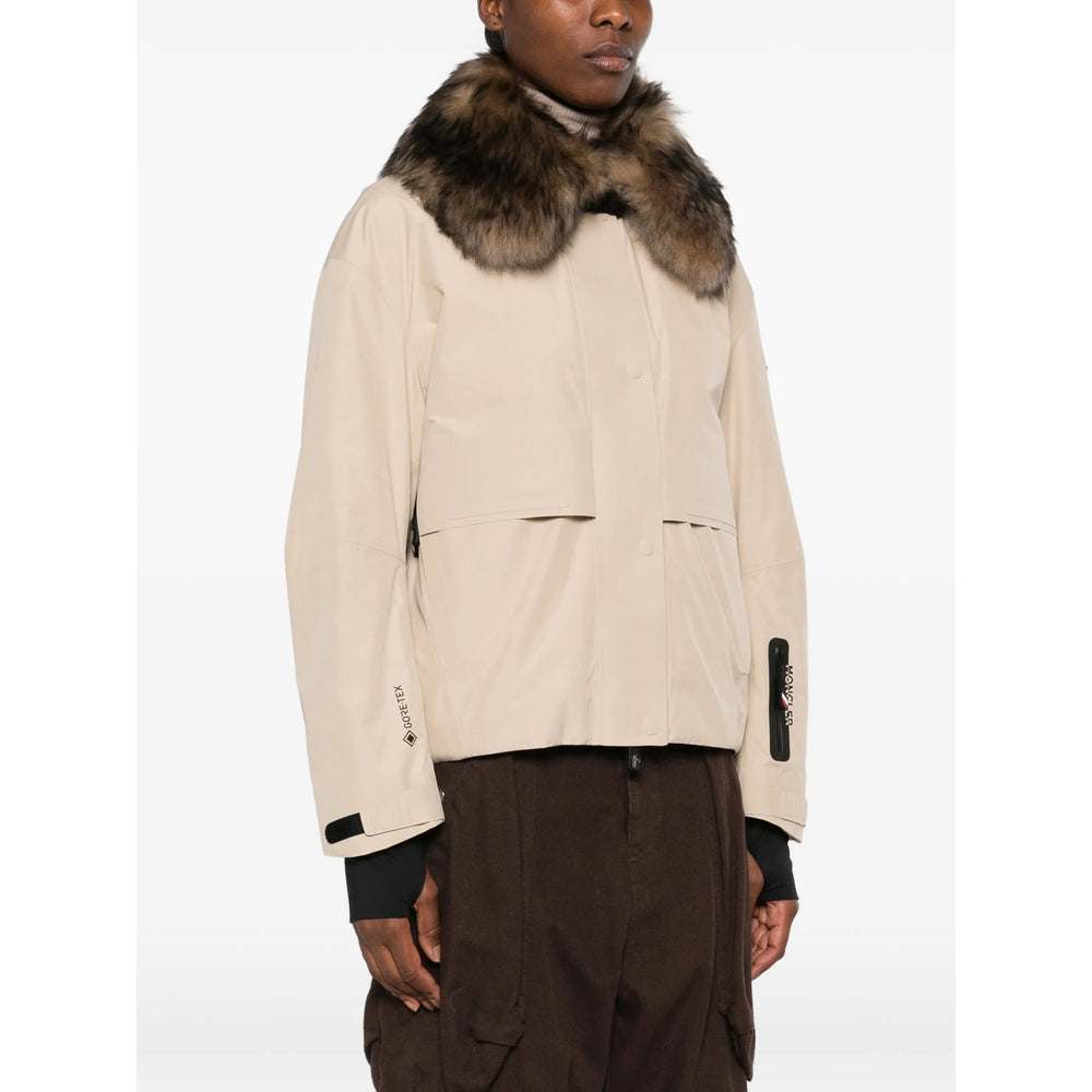 Moncler Grenoble Neutrals Jackets - Faux Fur & Shearling Jackets Women MONCLER GRENOBLE