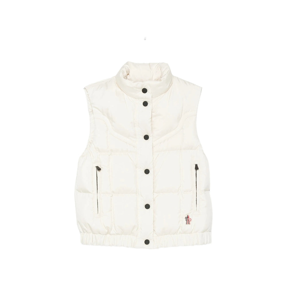 Moncler Grenoble White Jackets - Waistcoat & Gilets Women MONCLER GRENOBLE