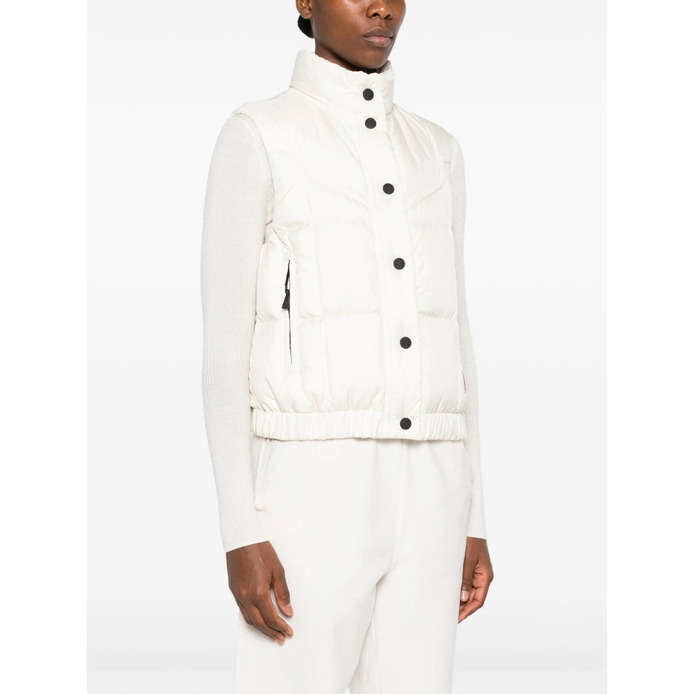Moncler Grenoble White Jackets - Waistcoat & Gilets Women MONCLER GRENOBLE