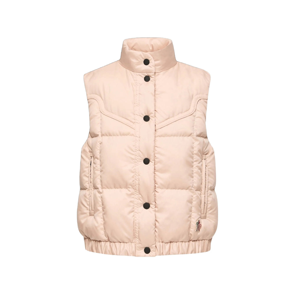 Moncler Grenoble Pink Jackets - Waistcoat & Gilets Women MONCLER GRENOBLE