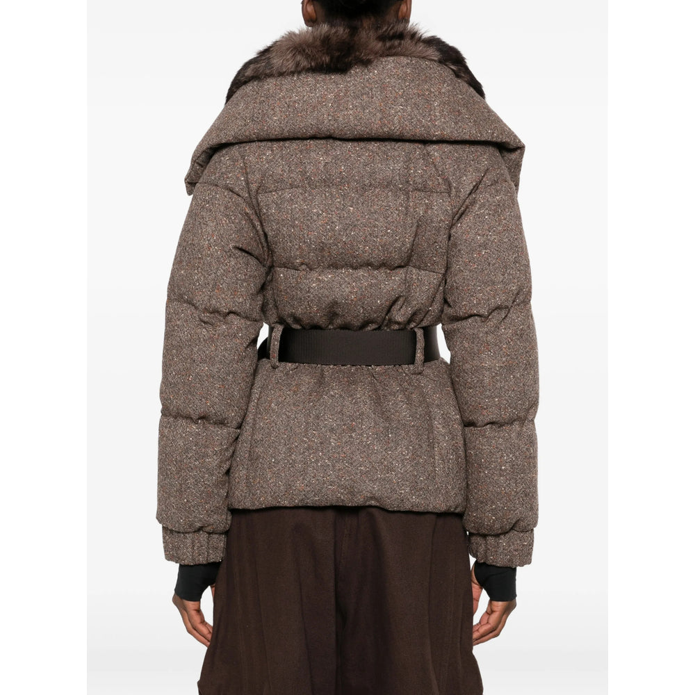 Moncler Grenoble Brown Jackets - Puffer Jackets Women MONCLER GRENOBLE