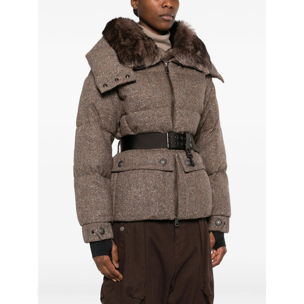 Moncler Grenoble Brown Jackets - Puffer Jackets Women MONCLER GRENOBLE