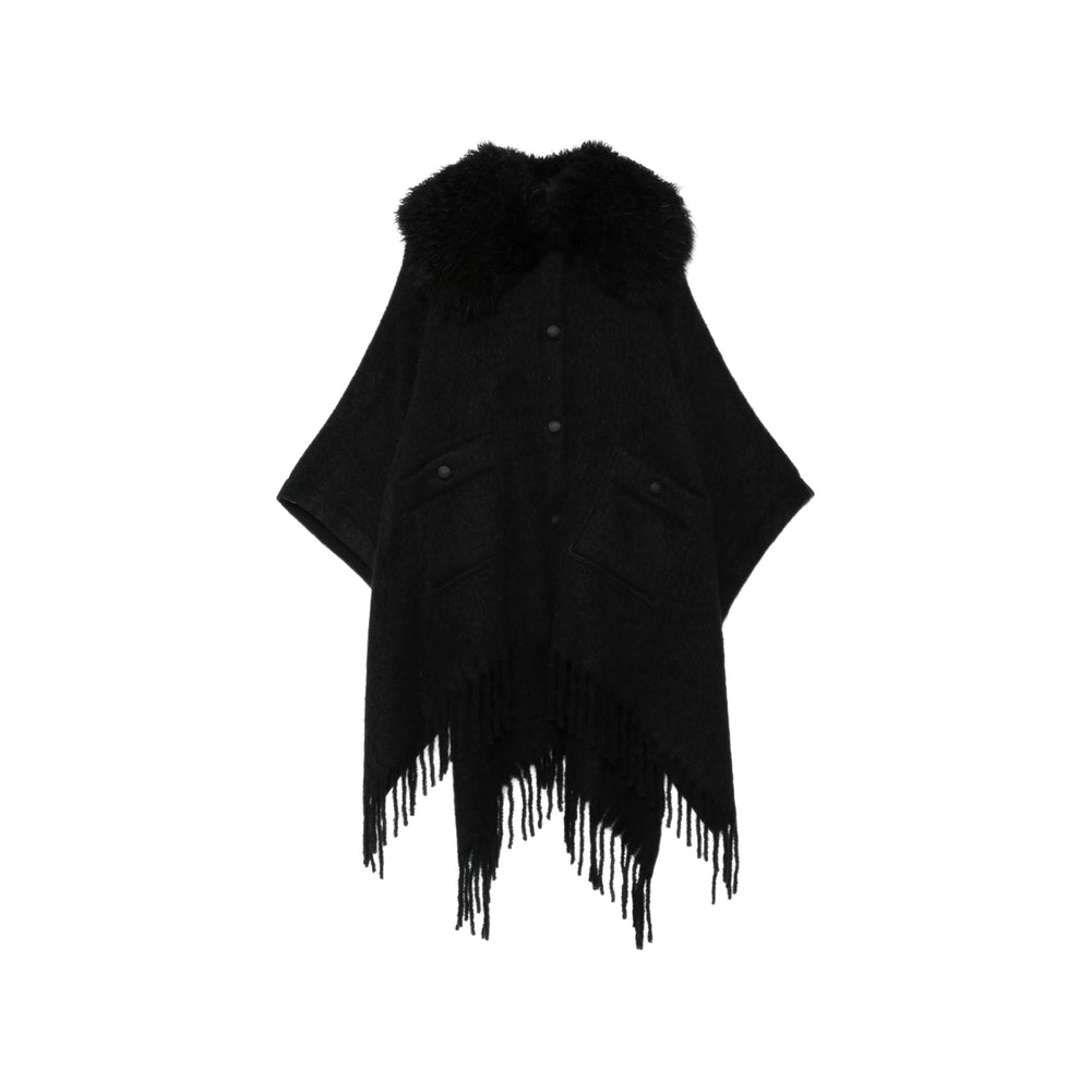 Moncler Grenoble Black Coats - Capes Women MONCLER GRENOBLE