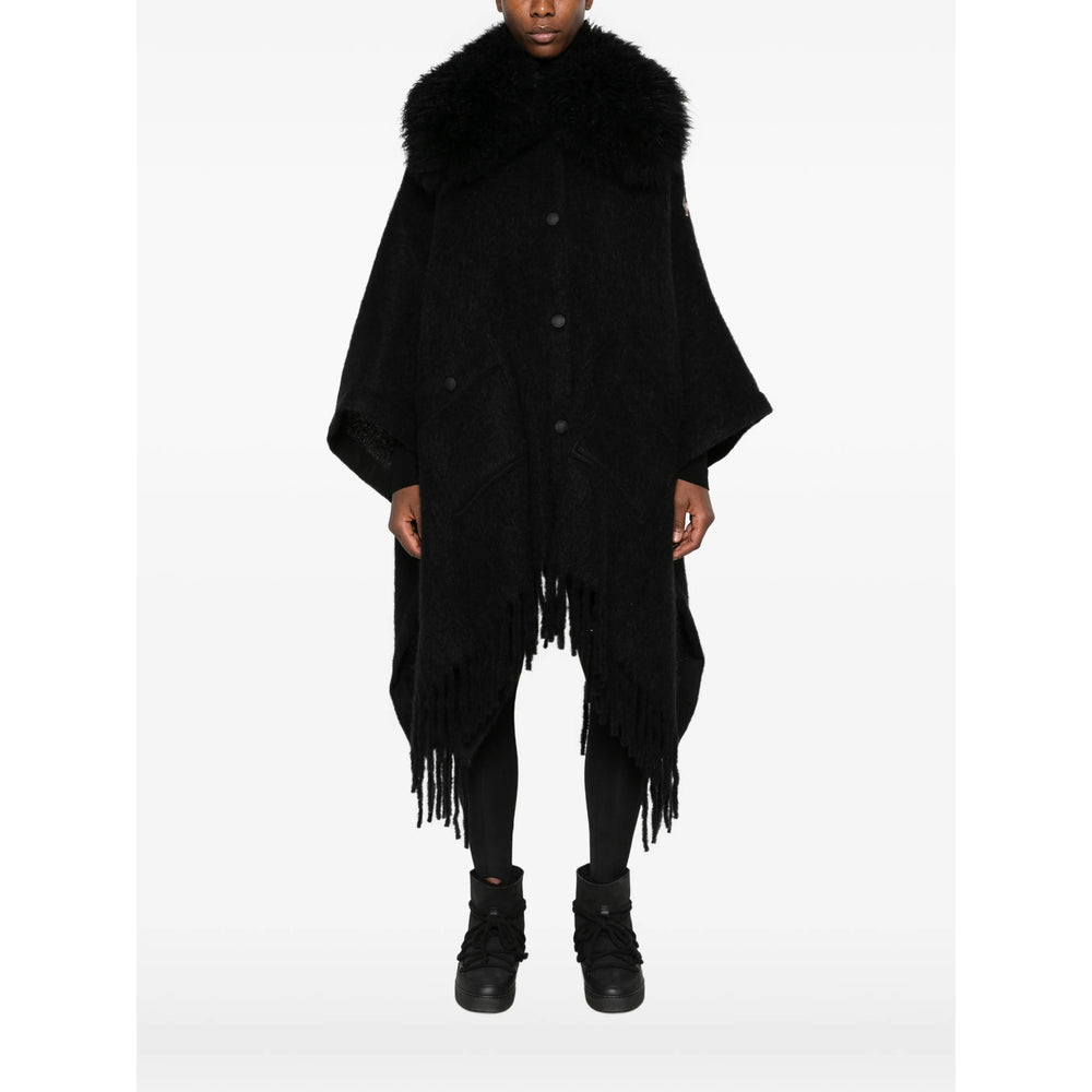 Moncler Grenoble Black Coats - Capes Women MONCLER GRENOBLE