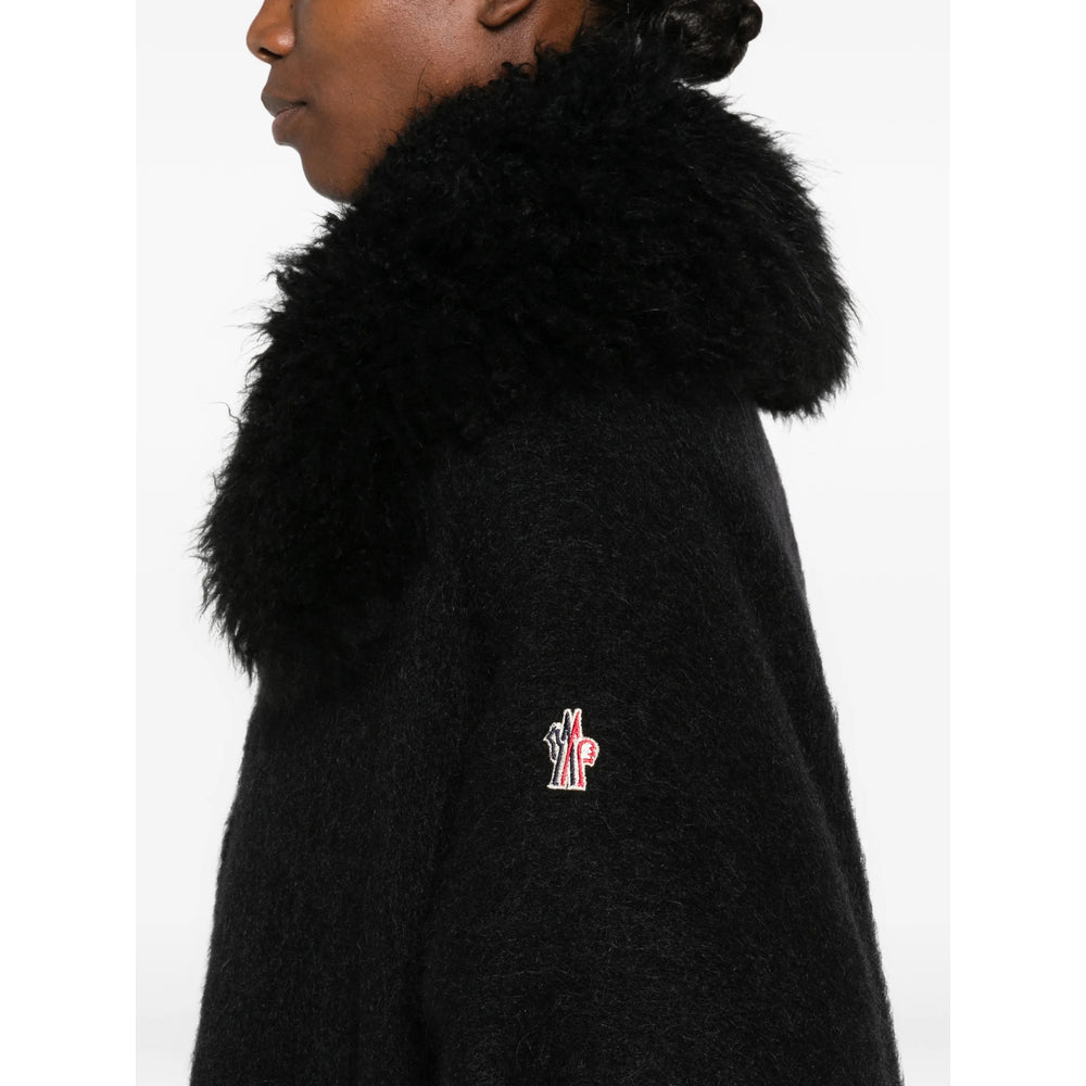 Moncler Grenoble Black Coats - Capes Women MONCLER GRENOBLE