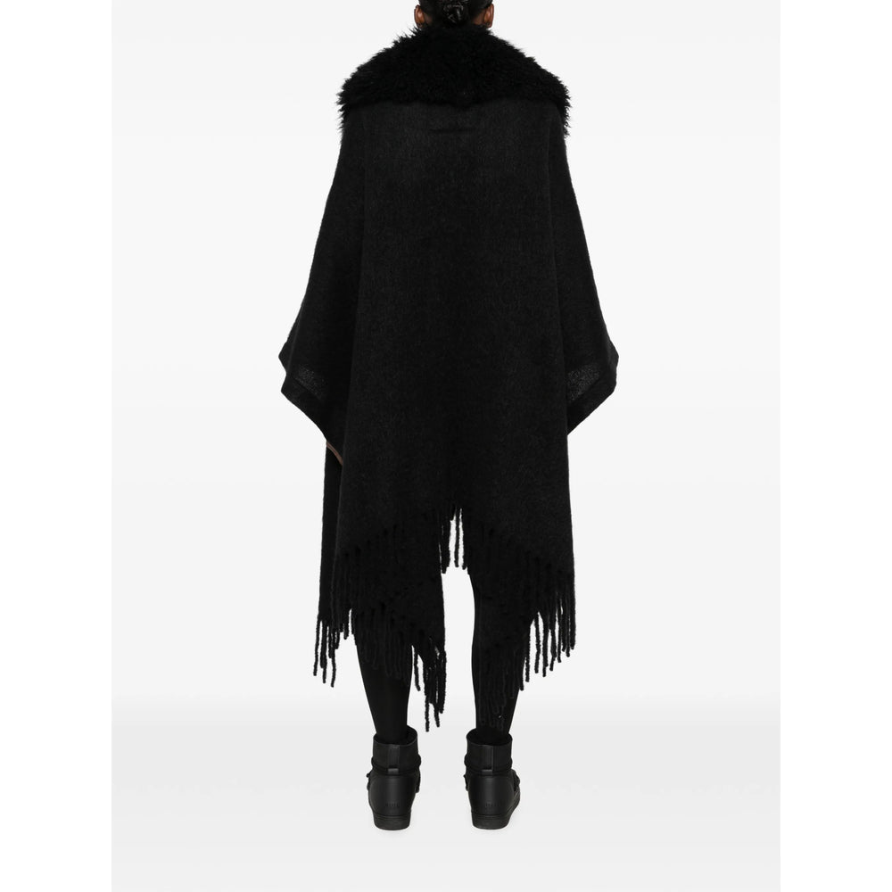 Moncler Grenoble Black Coats - Capes Women MONCLER GRENOBLE