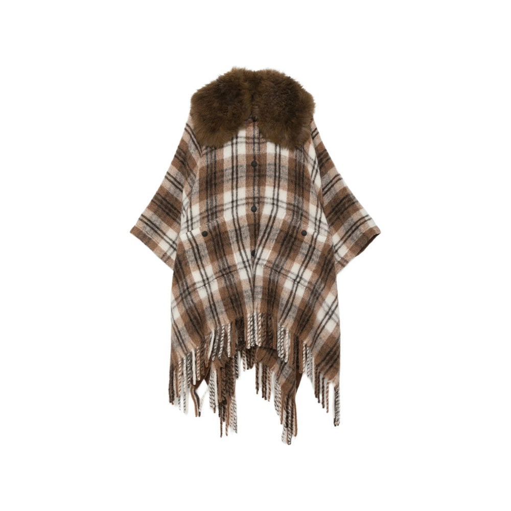 Moncler Grenoble Brown Jackets - Faux Fur & Shearling Jackets Women MONCLER GRENOBLE