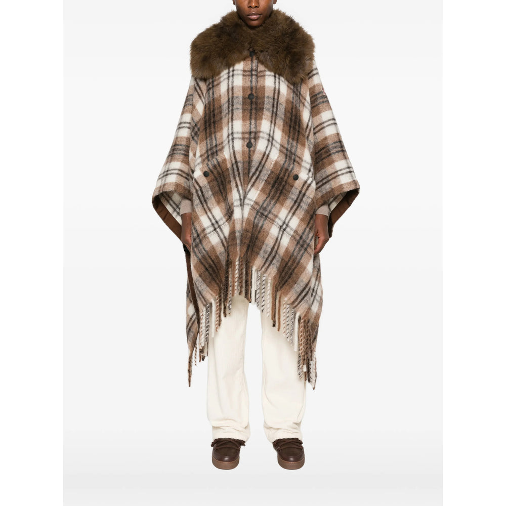 Moncler Grenoble Brown Jackets - Faux Fur & Shearling Jackets Women MONCLER GRENOBLE