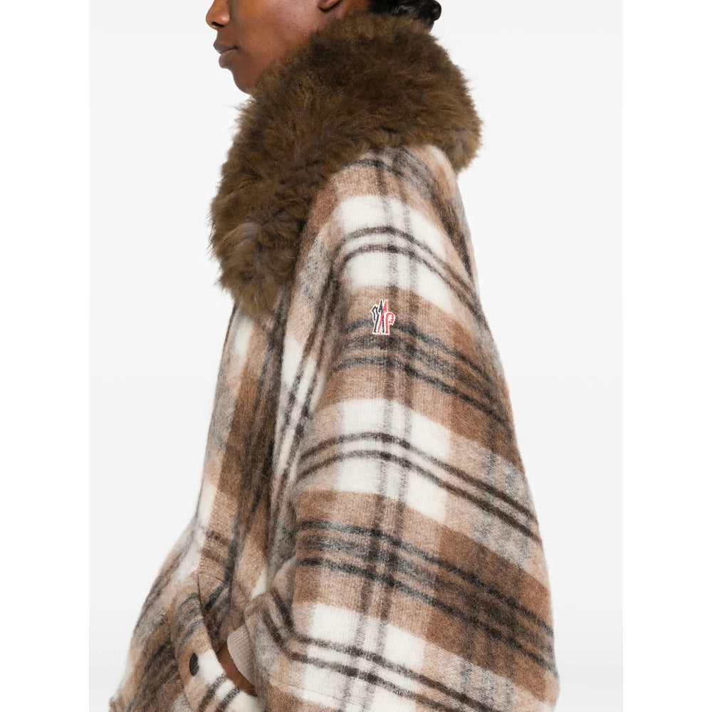 Moncler Grenoble Brown Jackets - Faux Fur & Shearling Jackets Women MONCLER GRENOBLE