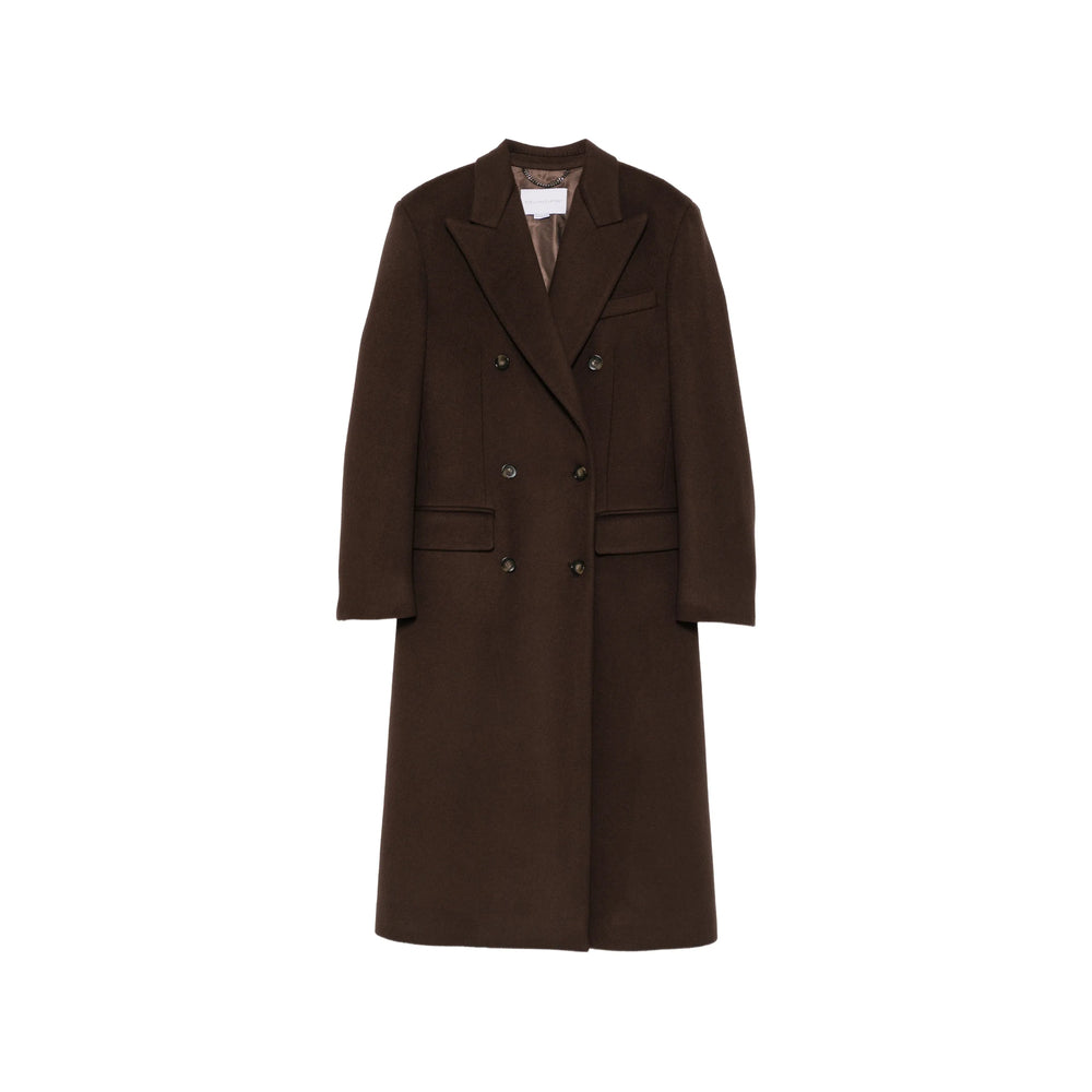 Stella Mccartney Brown Coats - Double Breasted & Peacoats Women STELLA MCCARTNEY