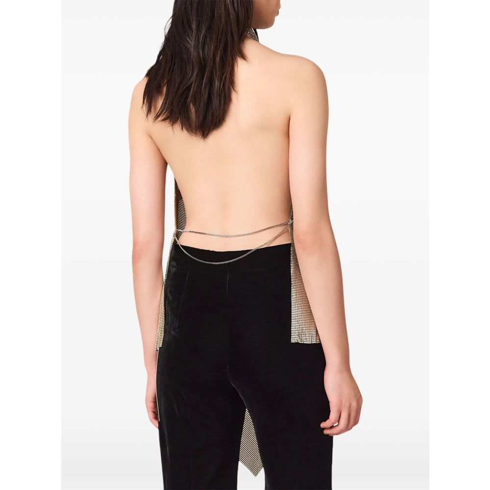 Stella Mccartney Gold Tops Women STELLA MCCARTNEY