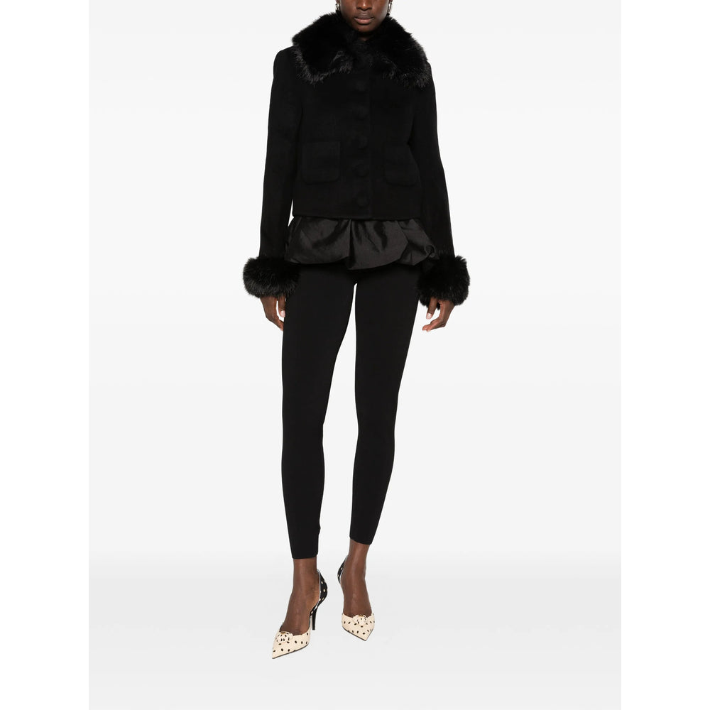 Self-Portrait Black Jackets - Faux Fur & Shearling Jackets Women SELF-PORTRAIT