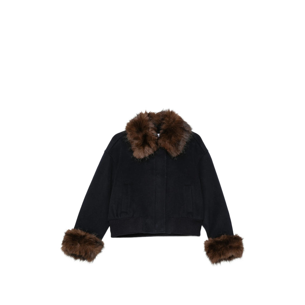 Self-Portrait Blue Jackets - Bomber Jackets Women SELF-PORTRAIT