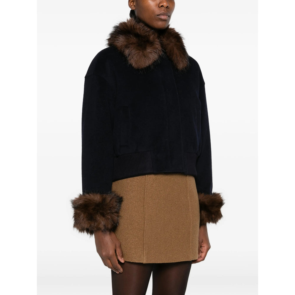 Self-Portrait Blue Jackets - Bomber Jackets Women SELF-PORTRAIT