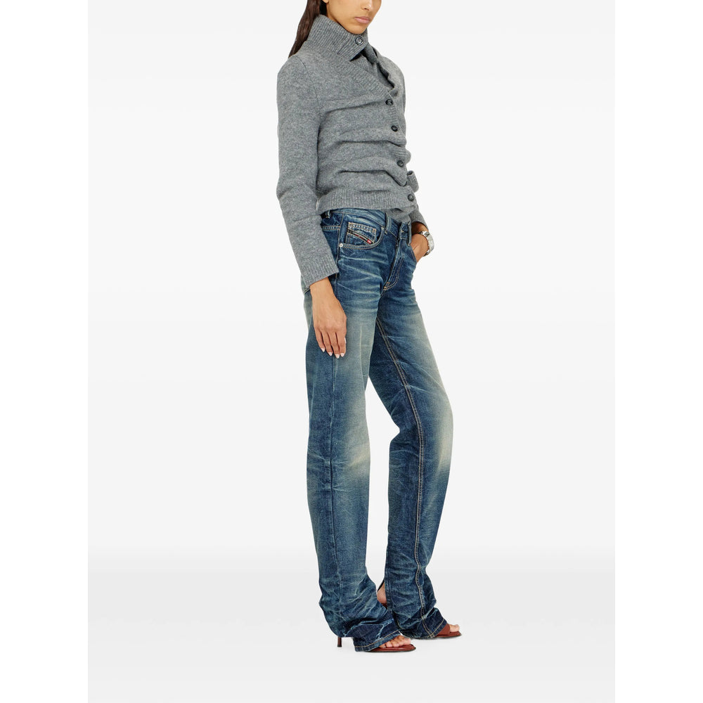Diesel Blue Denim - Straight-Leg Jeans Women DIESEL