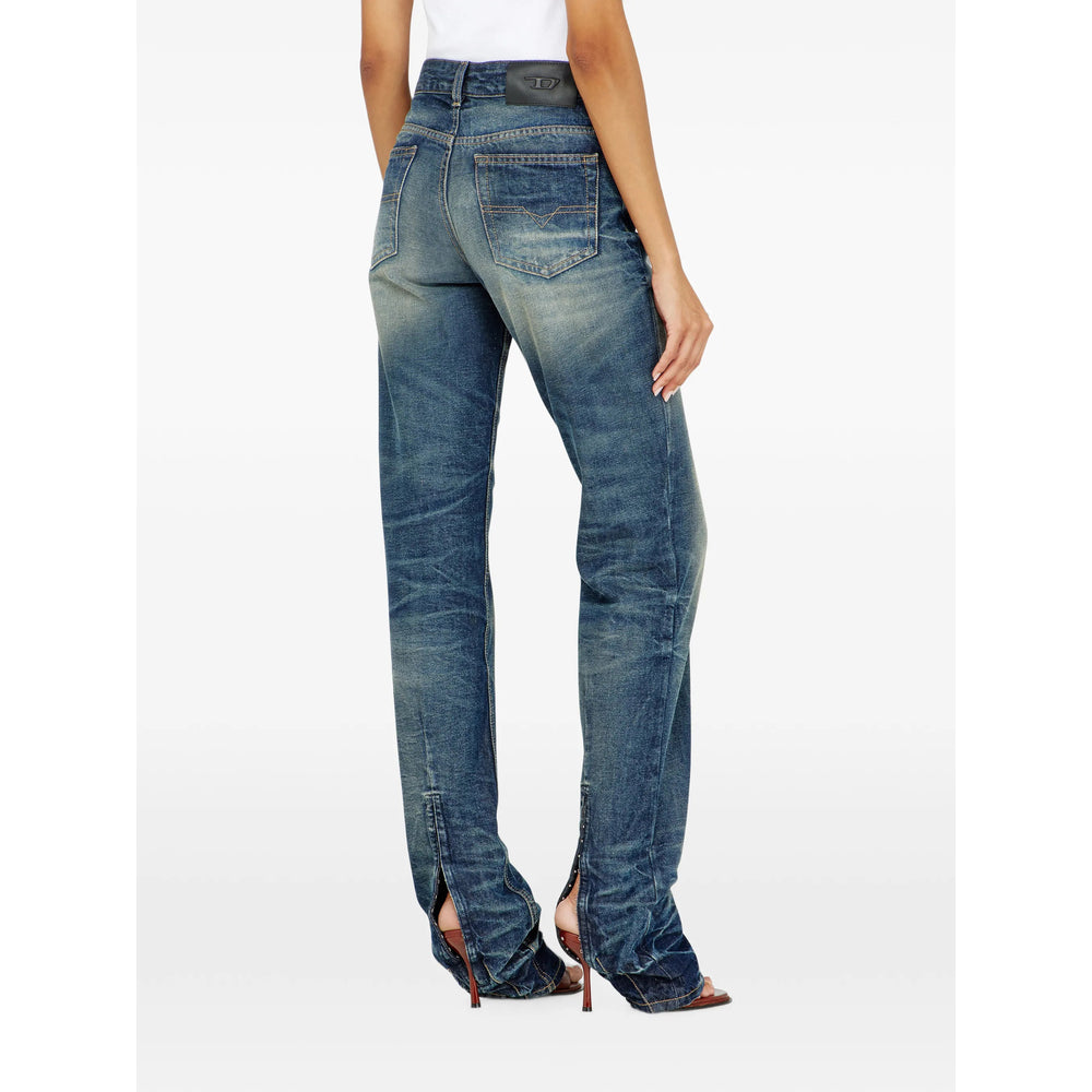Diesel Blue Denim - Straight-Leg Jeans Women DIESEL