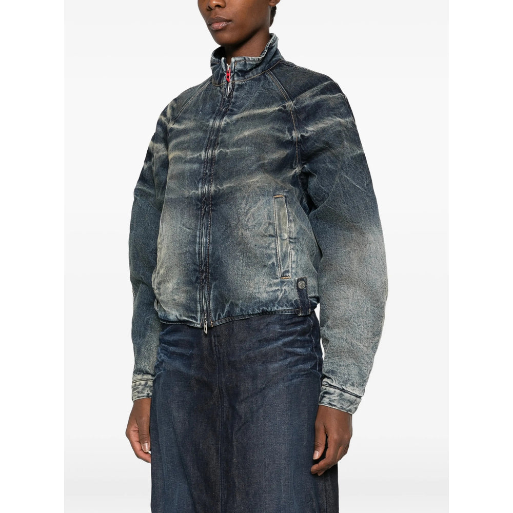 Diesel Blue Jackets - Denim Jackets Women DIESEL