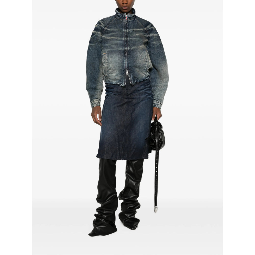 Diesel Blue Jackets - Denim Jackets Women DIESEL