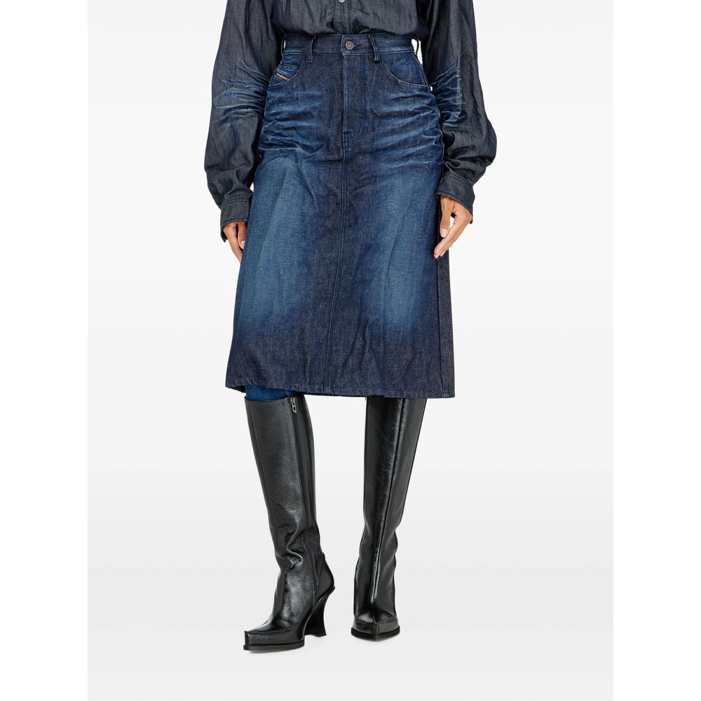 Diesel Blue Skirts - Straight Skirts Women DIESEL