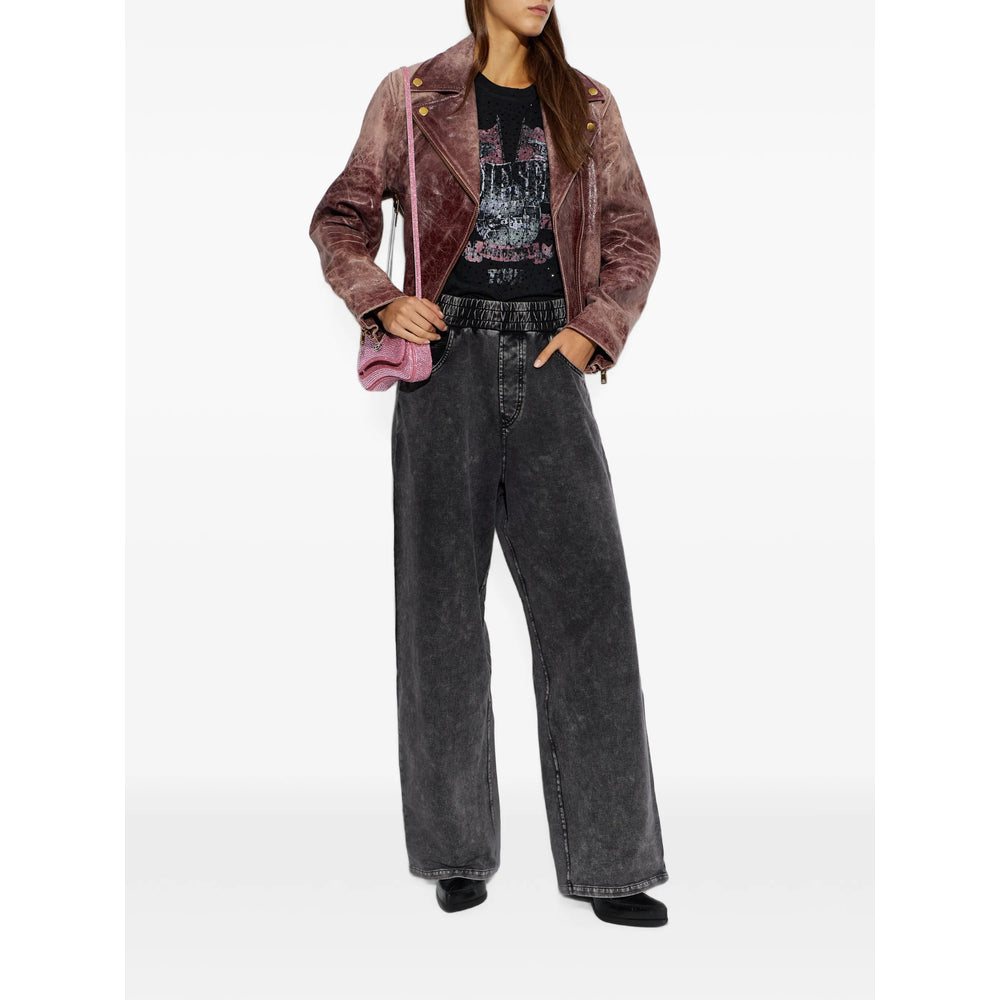 Diesel Black Tops - T-Shirts & Jerseys Women DIESEL