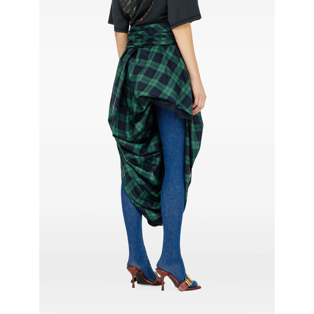 Diesel Green Skirts - Straight Skirts Women DIESEL