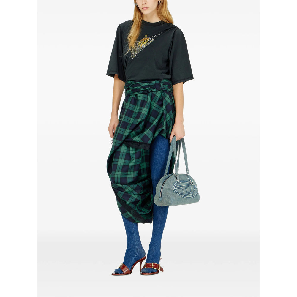 Diesel Green Skirts - Straight Skirts Women DIESEL
