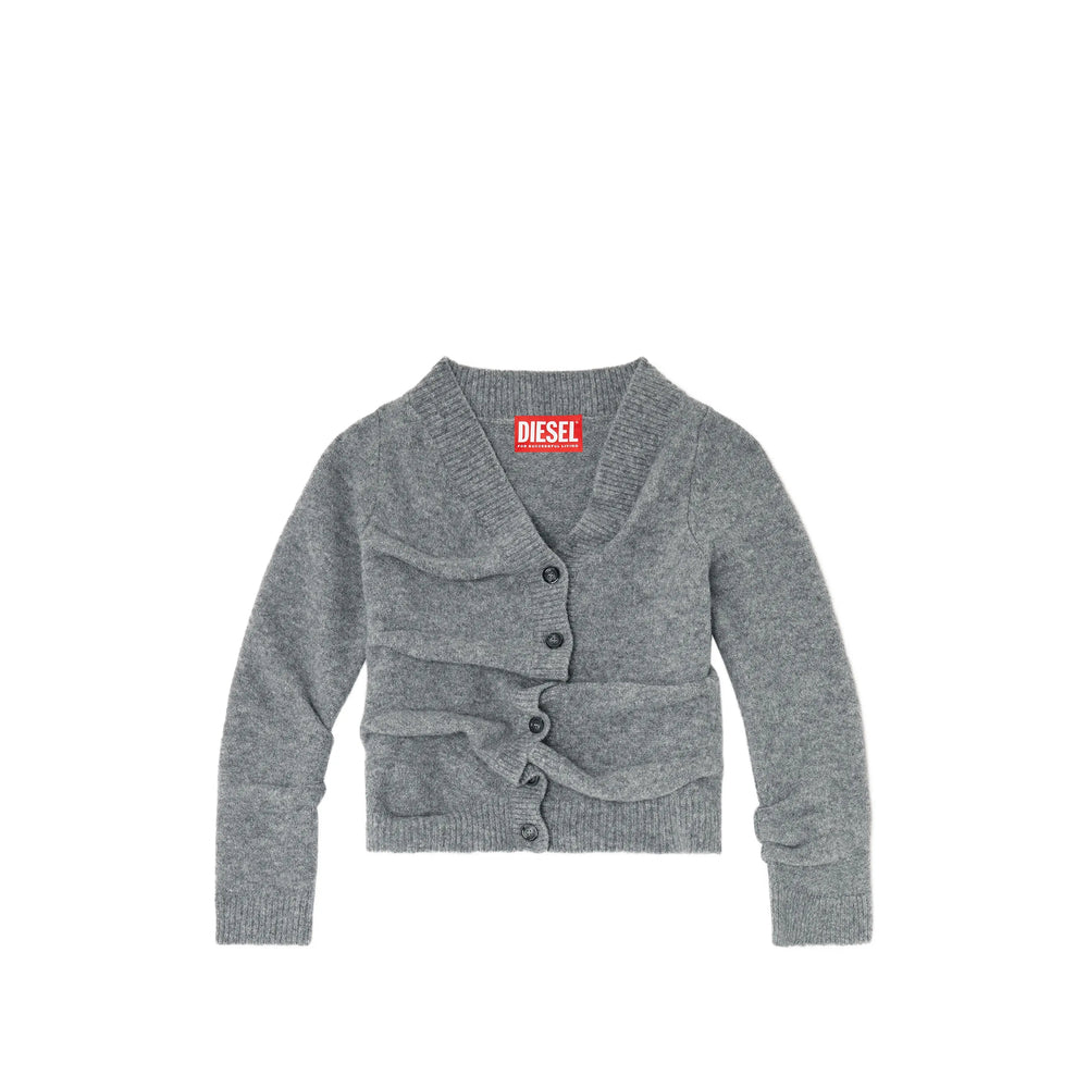 Diesel Grey Knitwear - Cardigans Women DIESEL