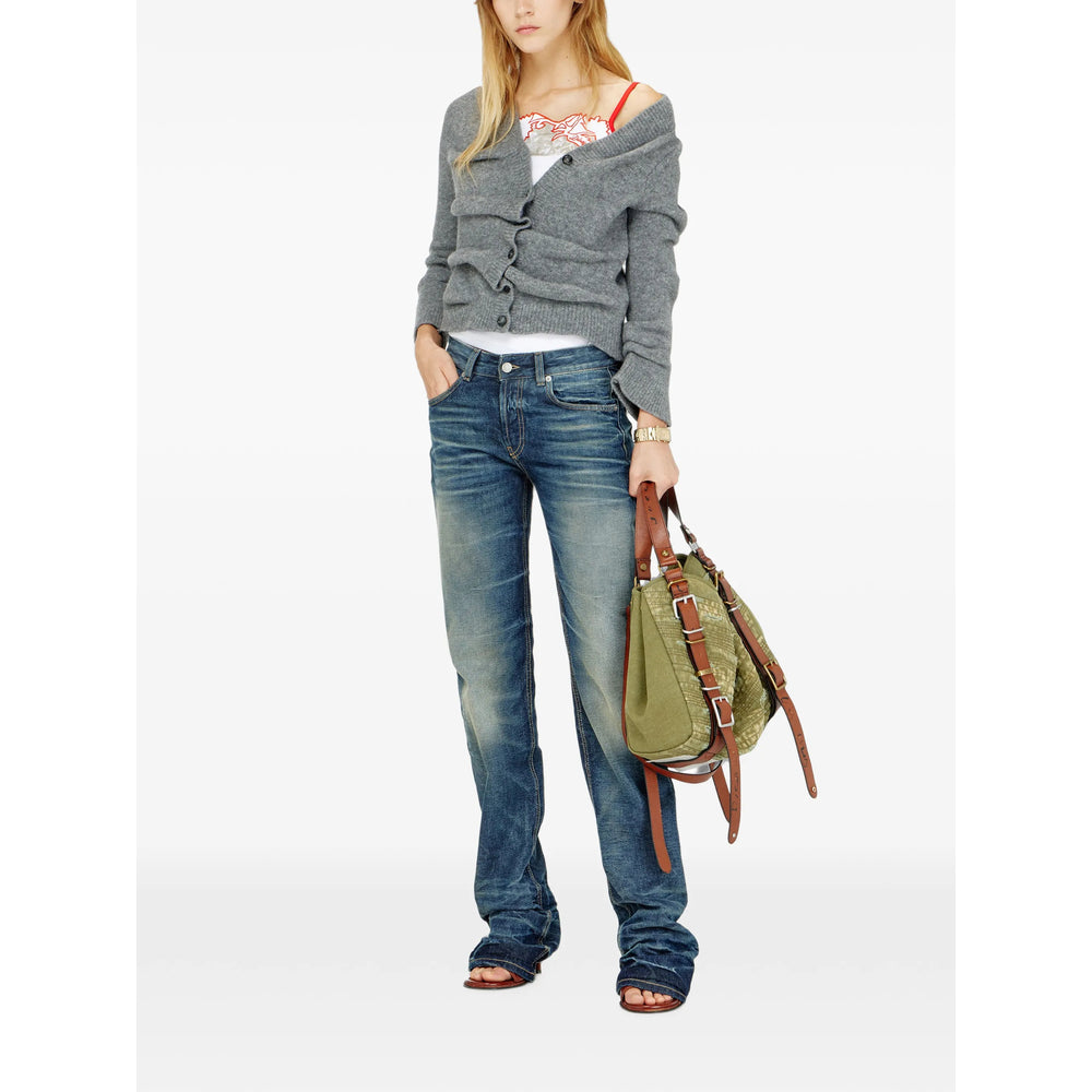 Diesel Grey Knitwear - Cardigans Women DIESEL