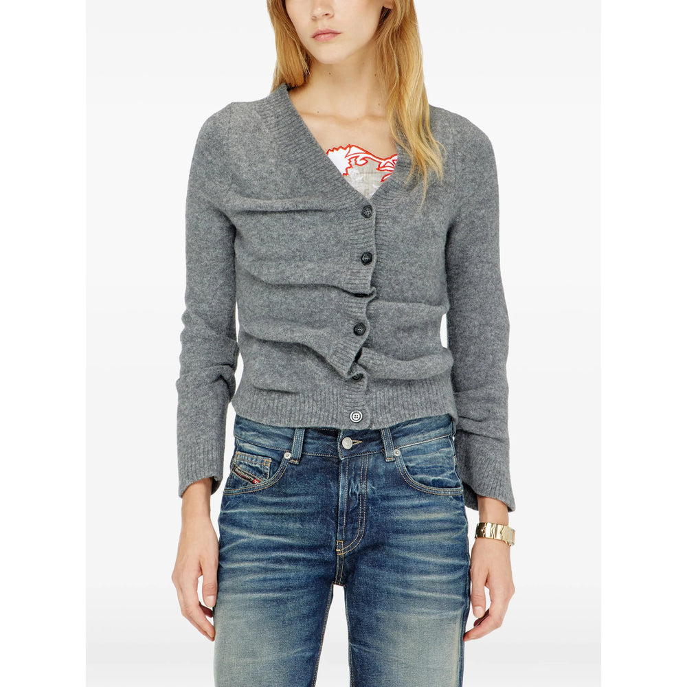 Diesel Grey Knitwear - Cardigans Women DIESEL