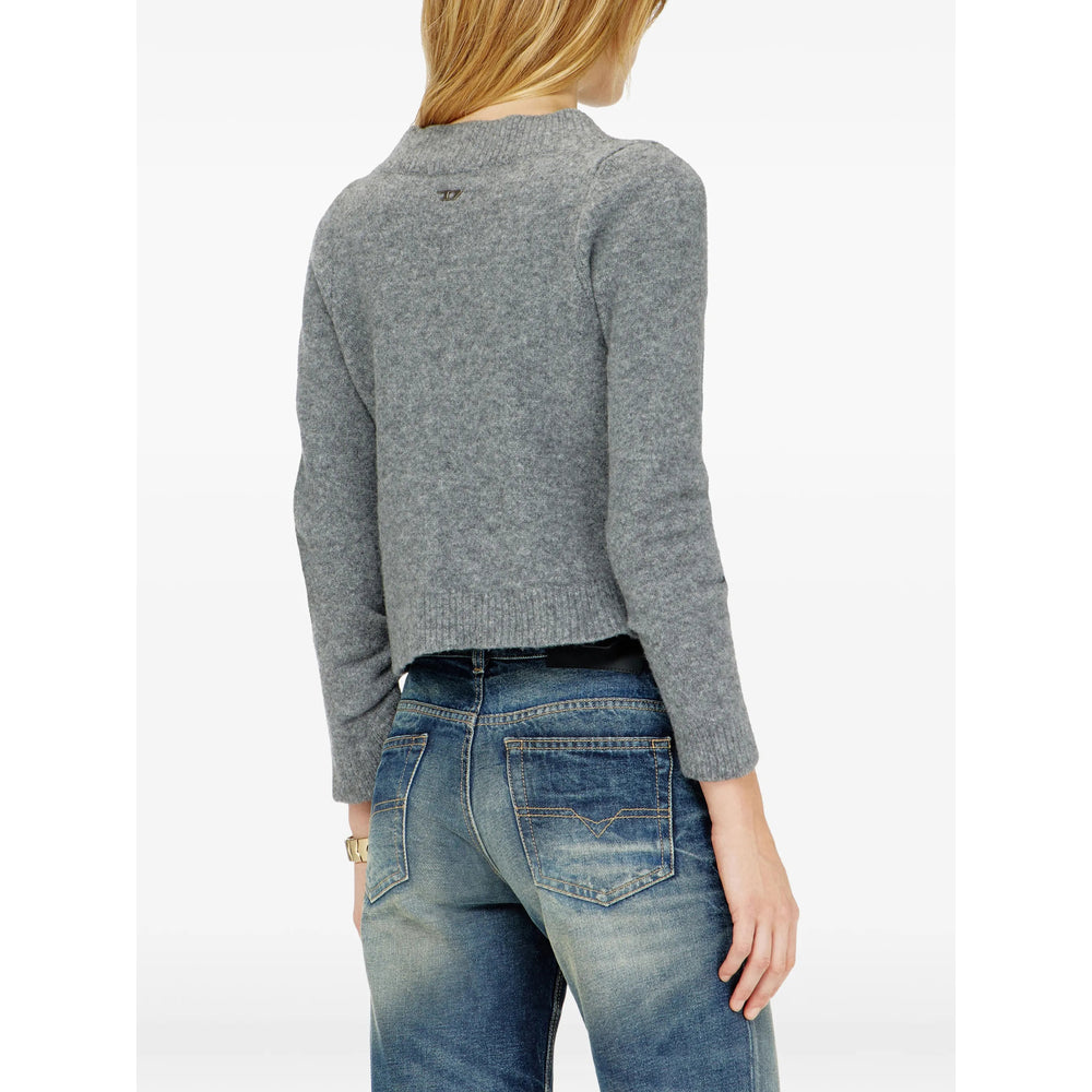 Diesel Grey Knitwear - Cardigans Women DIESEL