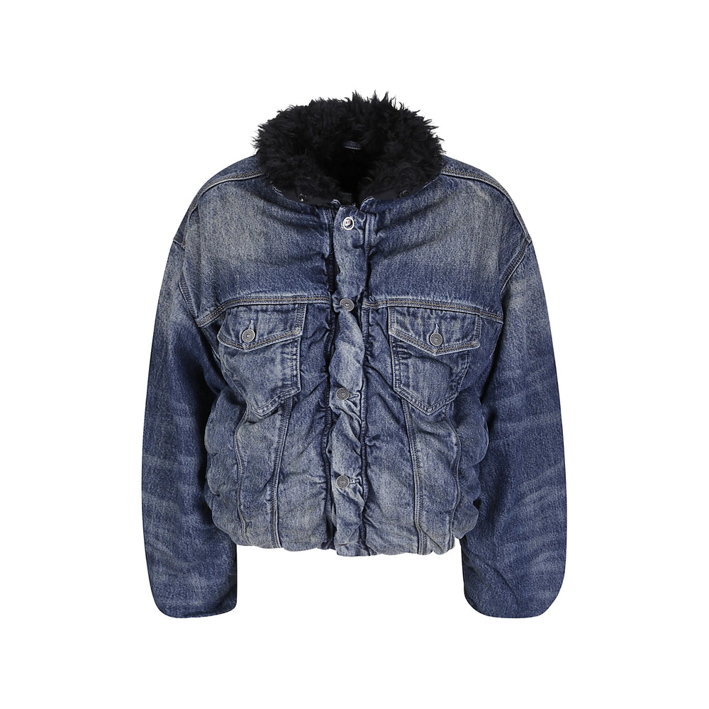Diesel Blue Jackets - Denim Jackets Women DIESEL