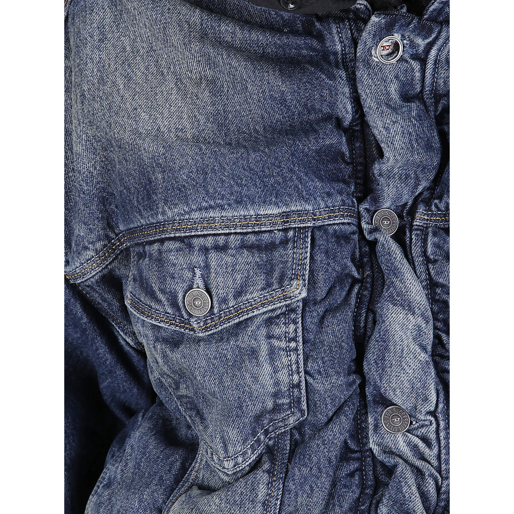 Diesel Blue Jackets - Denim Jackets Women DIESEL